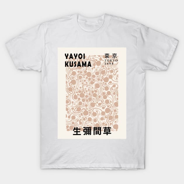 Yayoi Kusama Art Exhibition Design, Japanese Art, Canvas Print Men Women Tshirt Sticker T-Shirt by VanillaArt